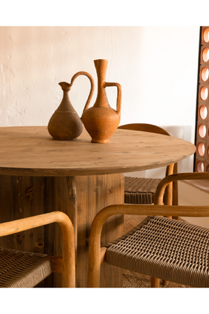 Round Solid Wood Dining Table | Decowood Bloom | Oroa.com