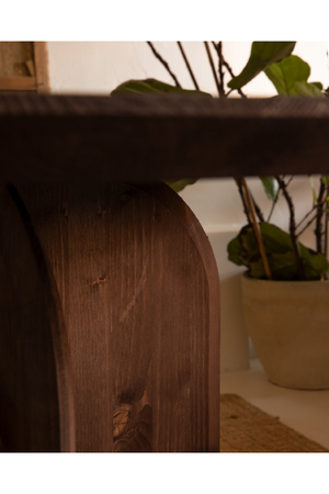 Round Solid Wood Dining Table | Decowood Bloom | Oroa.com