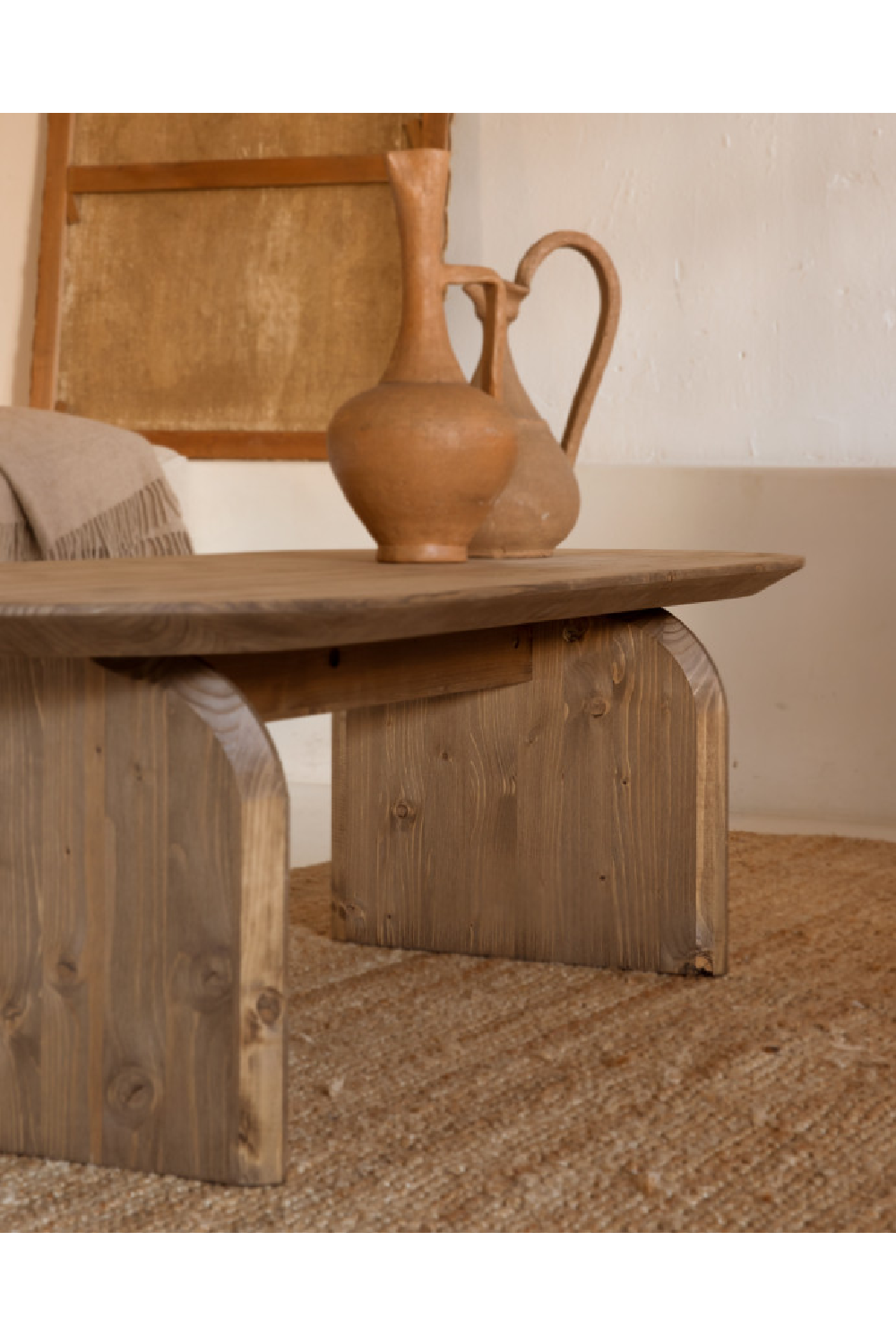 Wooden Oval Coffee Table | Decowood Bloom | Oroa.com