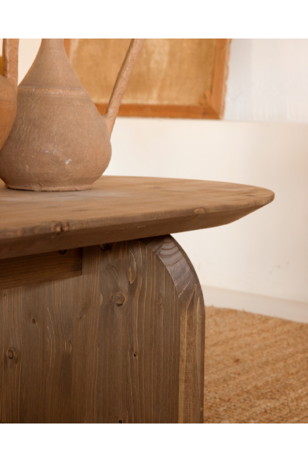 Wooden Oval Coffee Table | Decowood Bloom | Oroa.com