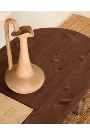 Wooden Oval Coffee Table | Decowood Bloom | Oroa.com