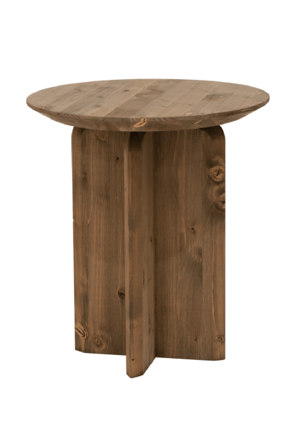 Round Solid Wood Side Table | Decowood Bloom | Oroa.com