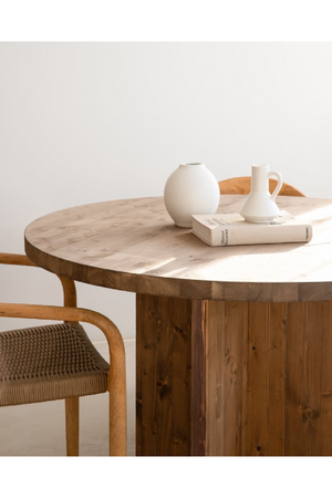 Japandi Round Dining Table | Decowood Tokyo | Oroa.com