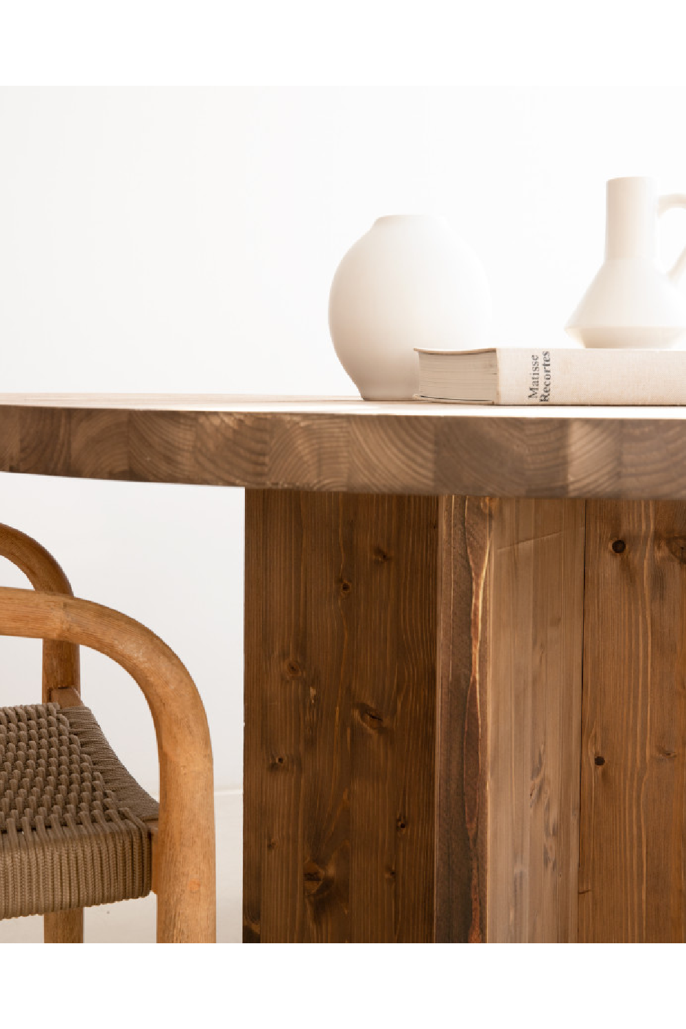 Japandi Round Dining Table | Decowood Tokyo | Oroa.com