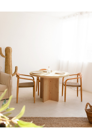 Japandi Round Dining Table | Decowood Tokyo | Oroa.com