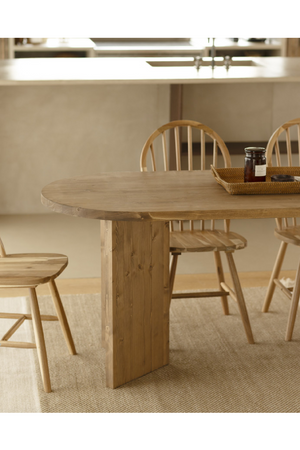 Oval Wood Dining Table | Decowood Osaka | Oroa.com