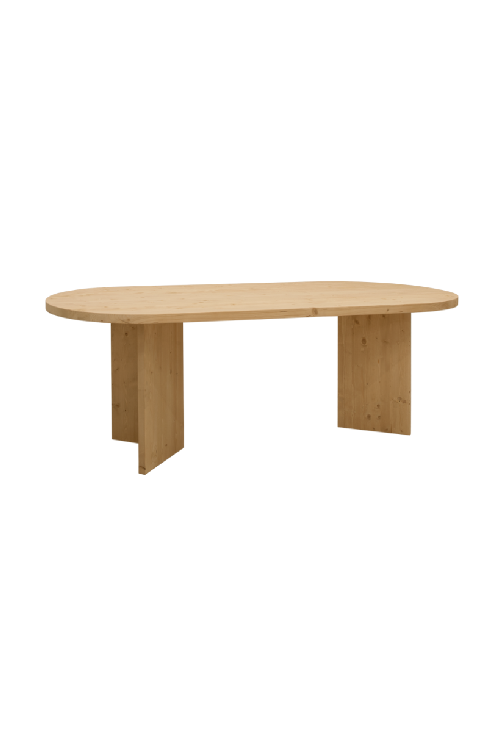Oval Wood Dining Table | Decowood Osaka | Oroa.com