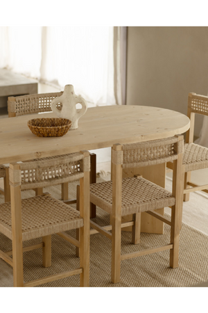 Oval Wood Dining Table | Decowood Osaka | Oroa.com