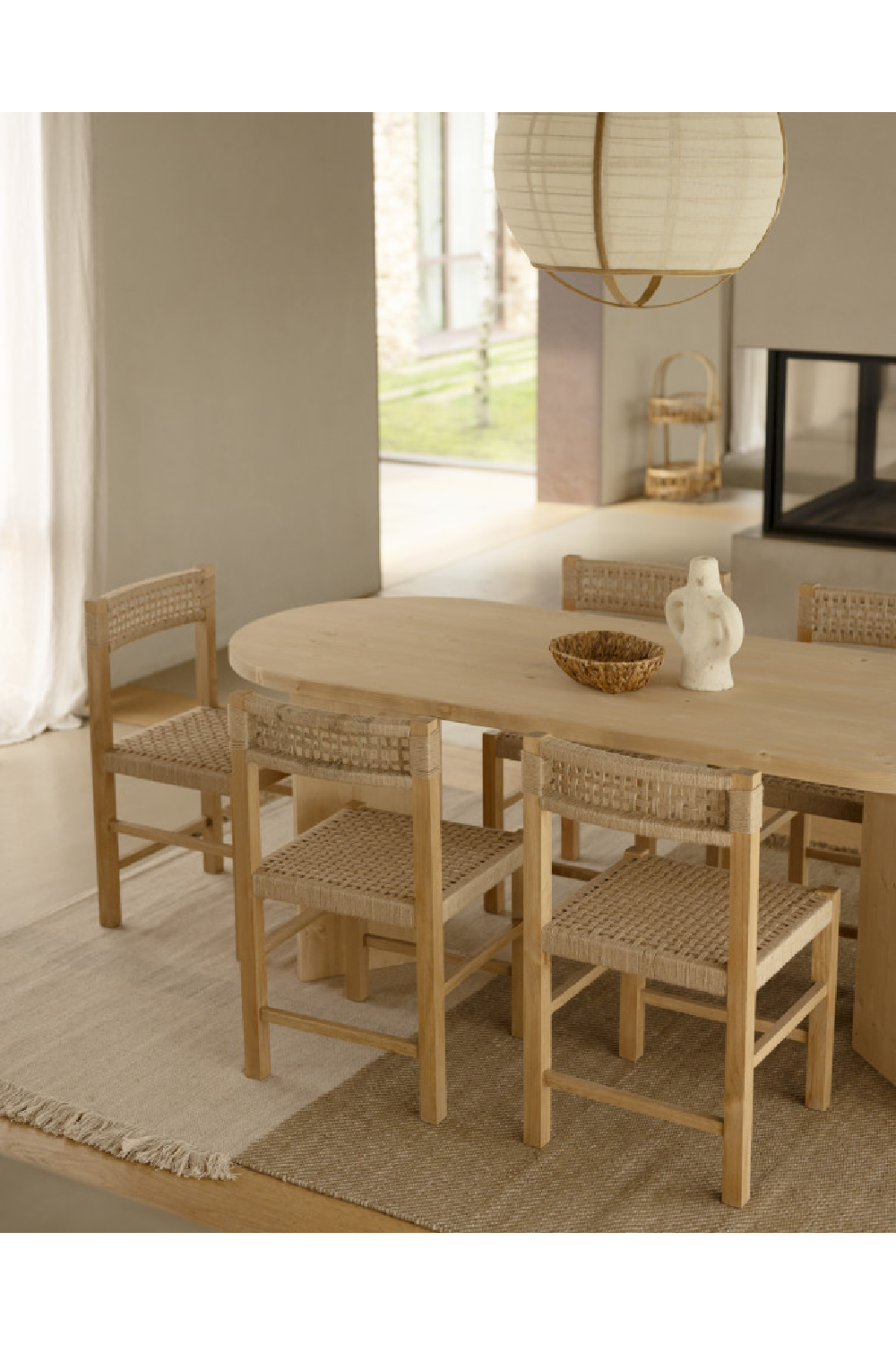 Oval Wood Dining Table | Decowood Osaka | Oroa.com