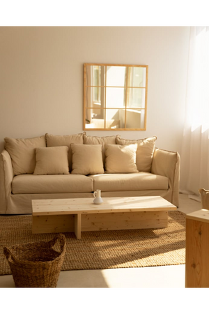 Varnished Wood Coffee Table | Decowood Sam | OROA.com