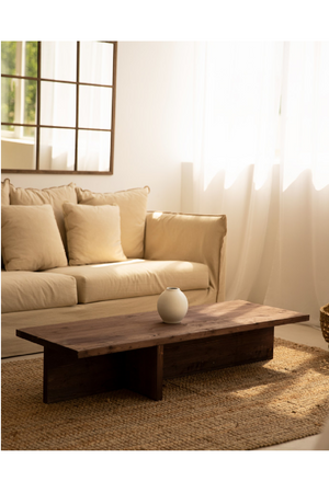 Varnished Wood Coffee Table | Decowood Sam | OROA.com