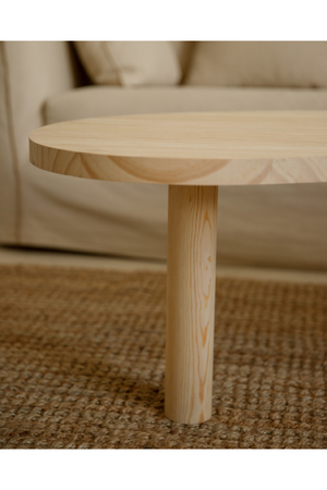 Curved Wooden Coffee Table | Decowood Gina | Oroa.com