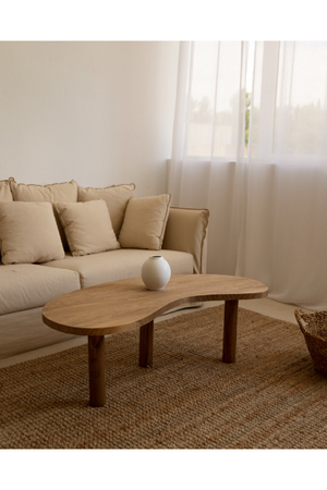 Curved Wooden Coffee Table | Decowood Gina | Oroa.com