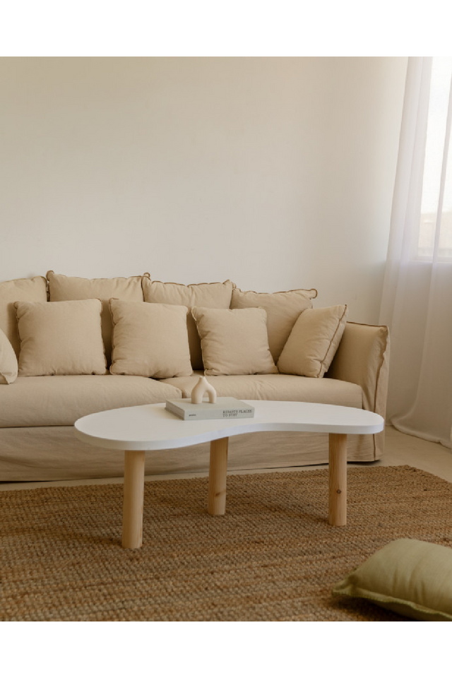 Curved Wooden Coffee Table | Decowood Gina | Oroa.com