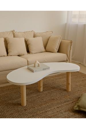 Curved Wooden Coffee Table | Decowood Gina | Oroa.com