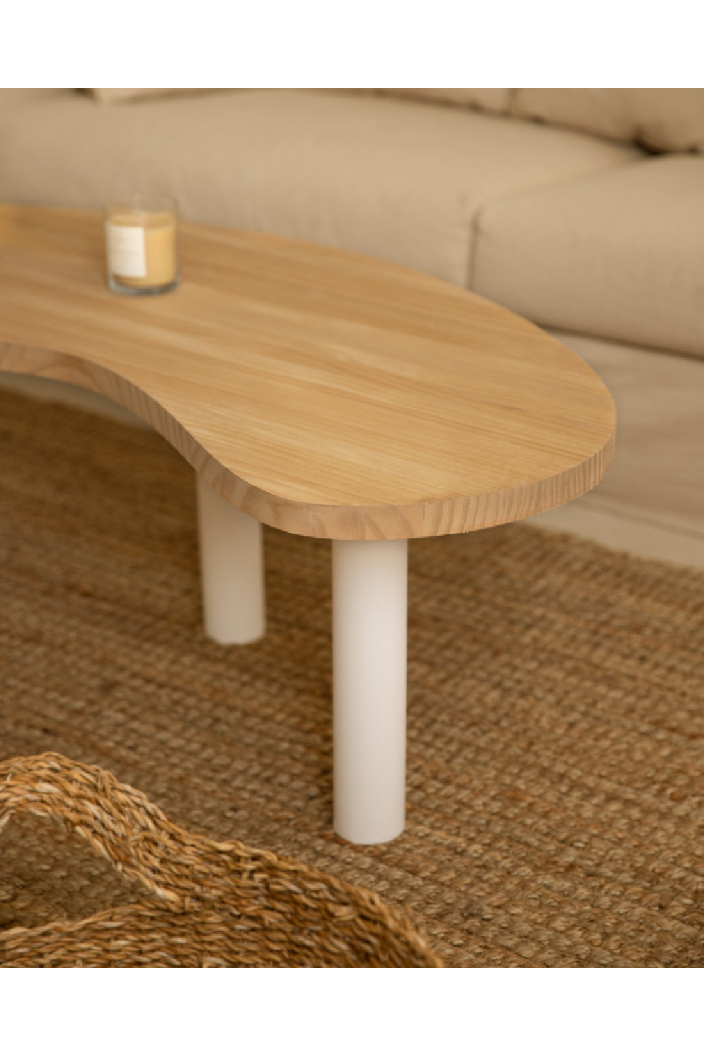 Curved Wooden Coffee Table | Decowood Gina | Oroa.com