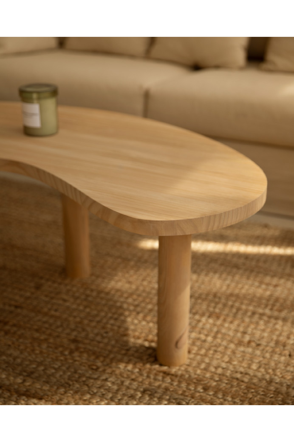 Curved Wooden Coffee Table | Decowood Gina | Oroa.com