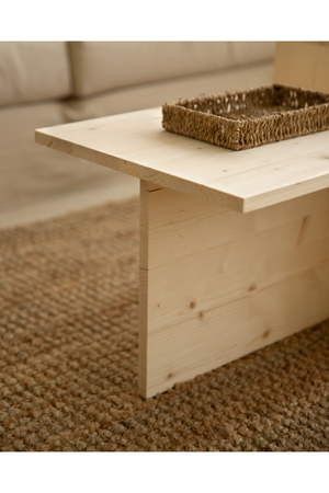 Cantilevered Solid Wood Coffee Tables (2) | Decowood Theo | Oroa.com