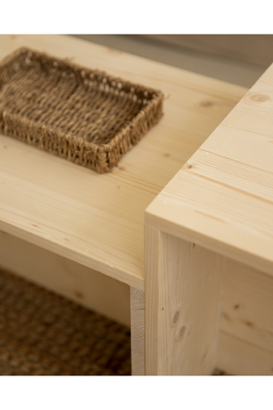 Cantilevered Solid Wood Coffee Tables (2) | Decowood Theo | Oroa.com