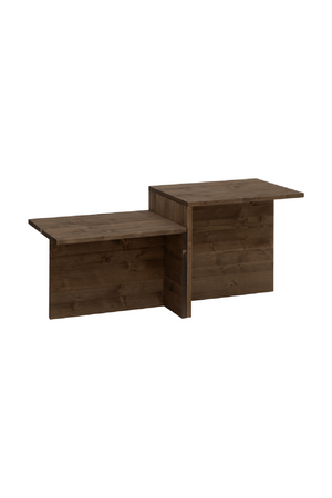Cantilevered Solid Wood Coffee Tables (2) | Decowood Theo | Oroa.com