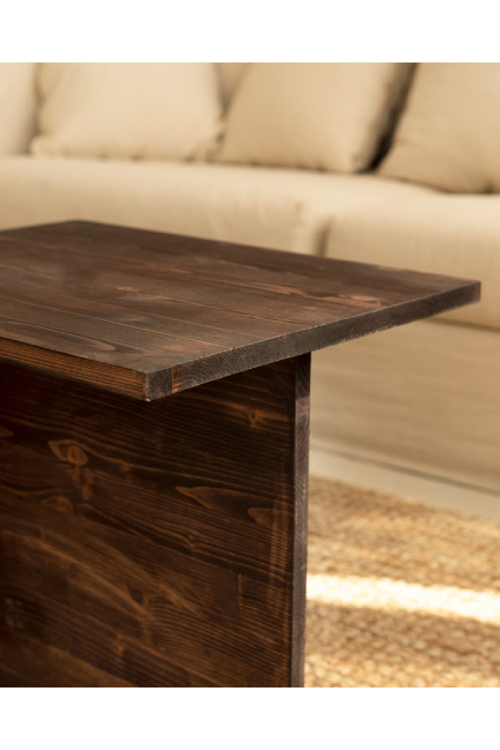 Cantilevered Solid Wood Coffee Tables (2) | Decowood Theo | Oroa.com