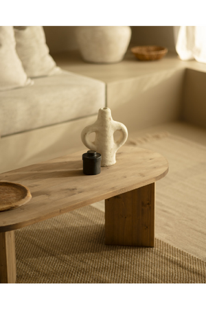 Oval Wood Coffee Table | Decowood Osaka | Oroa.com