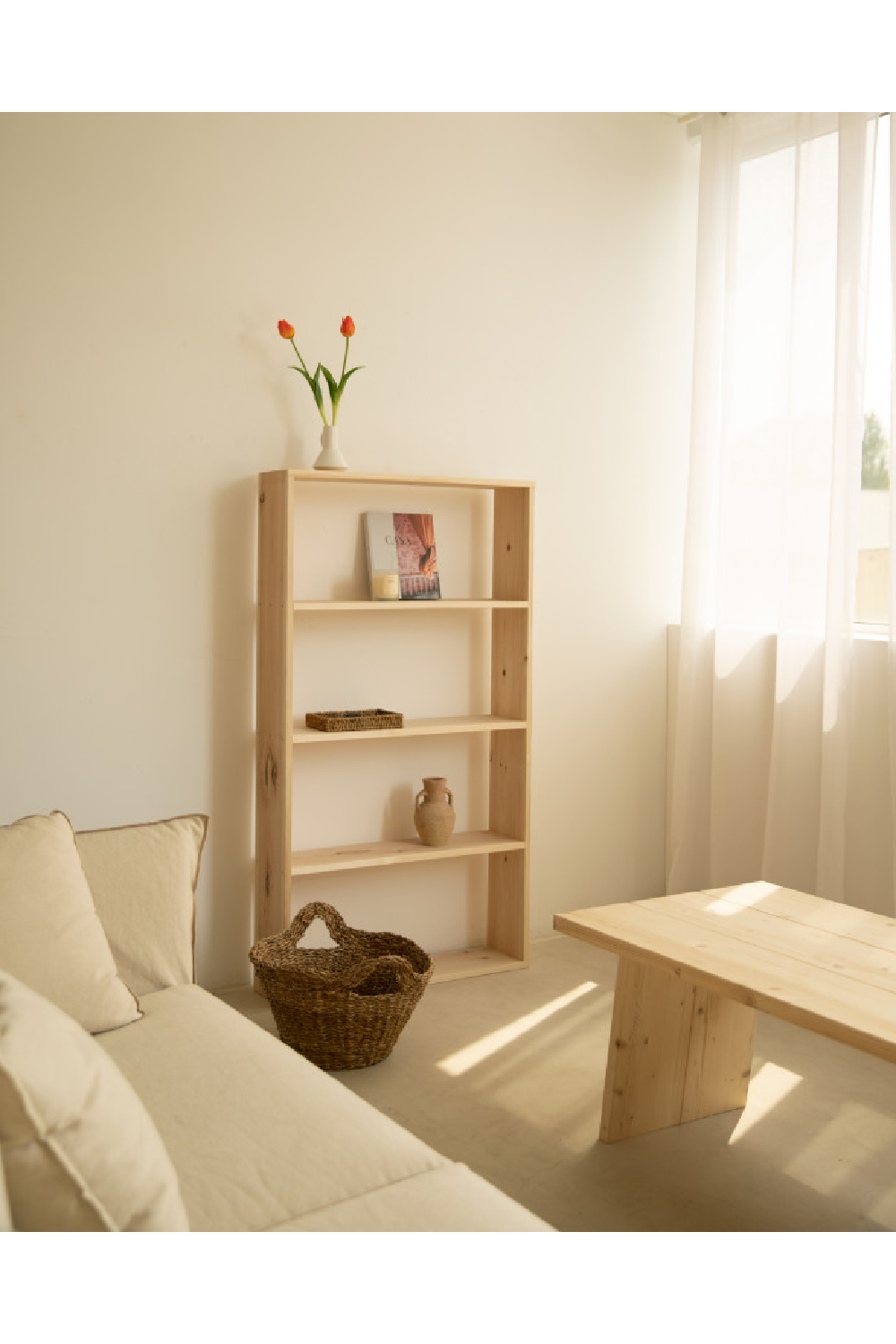 Spruce Wood Nordic Shelf | Decowood Saura | Oroatrade.com