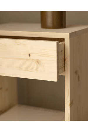 1-Drawer Wooden Bedside Table | Decowood Martina | Oroa.com