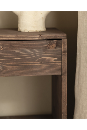 1-Drawer Wooden Bedside Table | Decowood Martina | Oroa.com