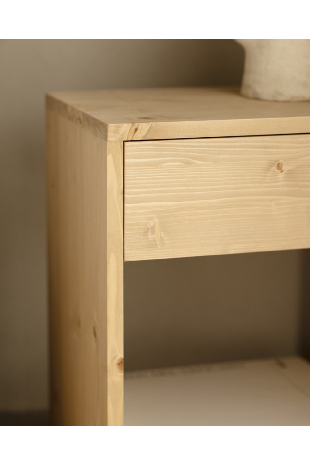 1-Drawer Wooden Bedside Table | Decowood Martina | Oroa.com