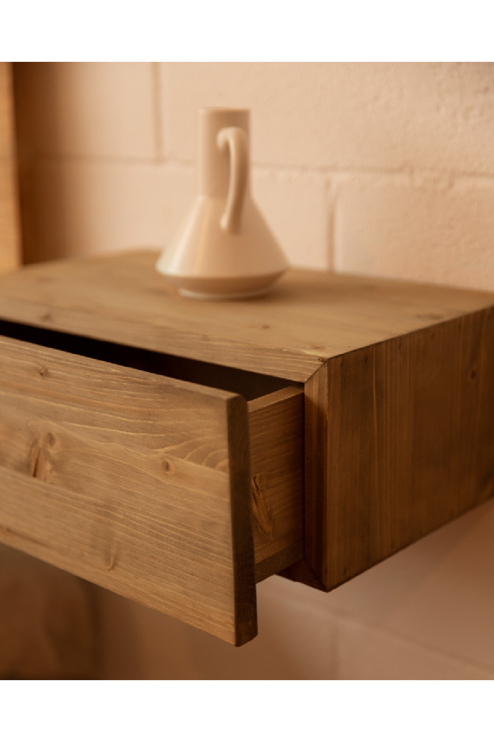 Wooden Headboard and Floating Table | Decowood Flandes + Ingrid | Oroa.com