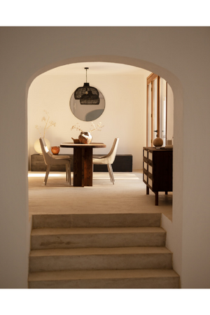 Oval Dining Table and Bench Set | Decowood Tokyo | Oroa.com