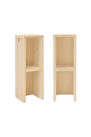 Fir Wood Bedside Table Set (2) | Decowood Lina | Oroa.com