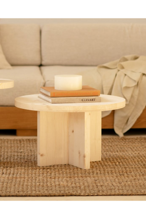 Crossed Base Wooden Coffee Tables (2) | Decowood Tokyo | Oroa.com