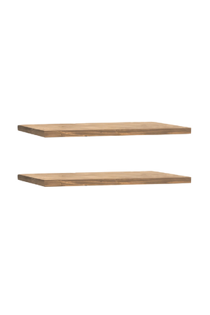 Solid Wood Floating Shelves (2) | Decowood Melva | Oroa.com
