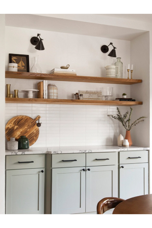 Solid Wood Floating Shelves (2) | Decowood Melva | Oroa.com