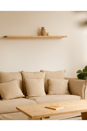 Solid Wood Floating Shelves (2) | Decowood Melva | Oroa.com