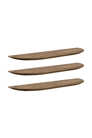 Organic-Shaped Floating Shelves (3) | Decowood Bloom | Oroa.com