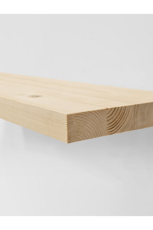 Natural Wood Floating Shelves (3) | Decowood Melva | Oroa.com
