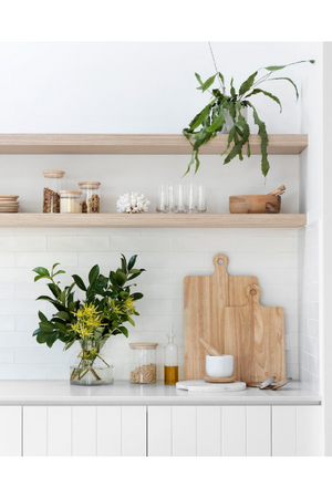 Natural Wood Floating Shelves (3) | Decowood Melva | Oroa.com