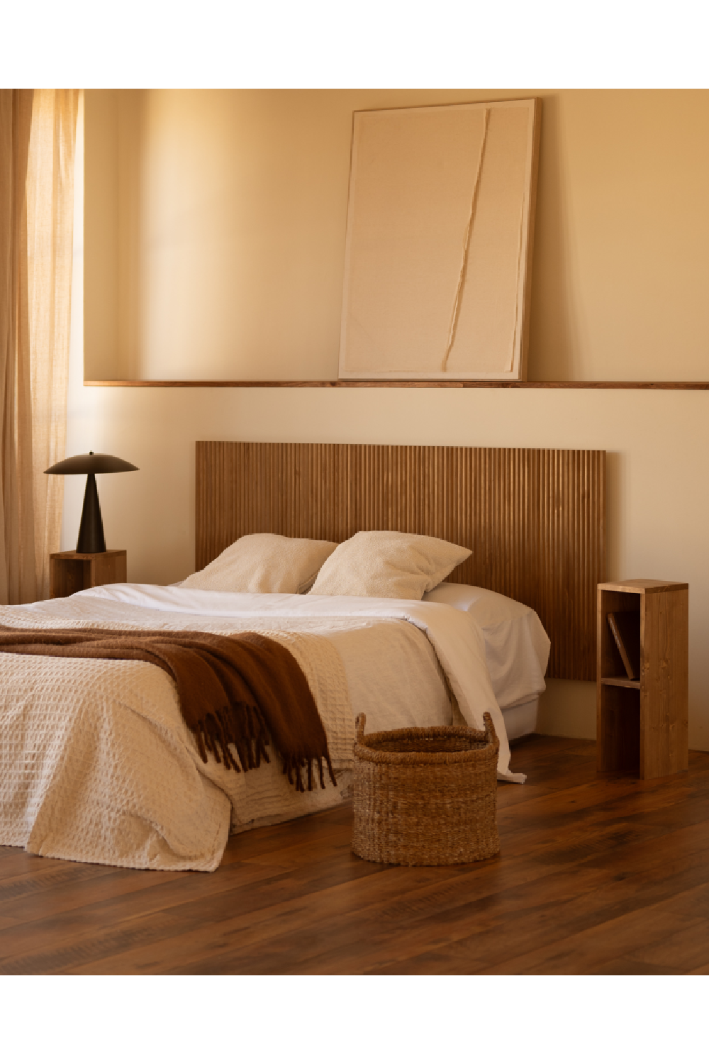 Fluted Wood Headboard | Decowood Bali | Oroa.com