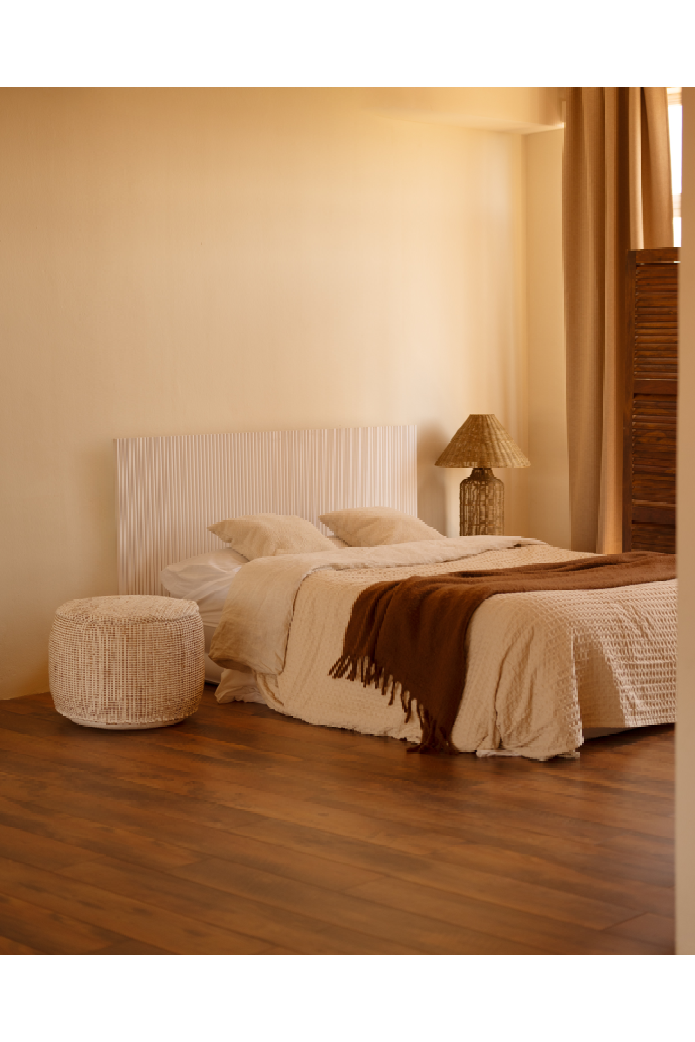 Fluted Wood Headboard | Decowood Bali | Oroa.com