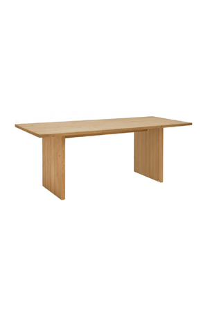 Fluted Wood Legs Dining Table | Decowood Bali | Oroa.com