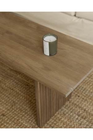 Fluted Legs Wooden Coffee Table | Decowood Bali | Oroa.com