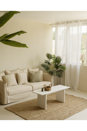 Fluted Legs Wooden Coffee Table | Decowood Bali | Oroa.com