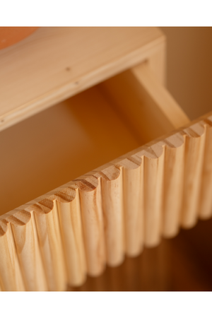 Fluted Floating Bedside Table | Decowood Bali | Oroa.com