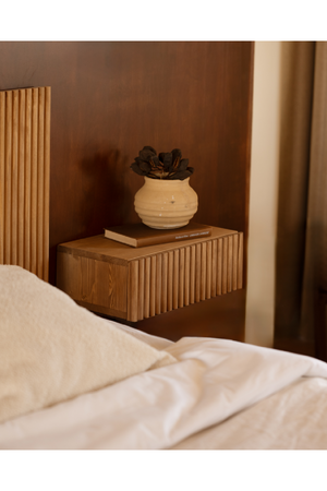 Fluted Floating Bedside Table | Decowood Bali | Oroa.com