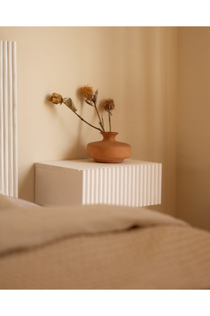 Fluted Floating Bedside Table | Decowood Bali | Oroa.com