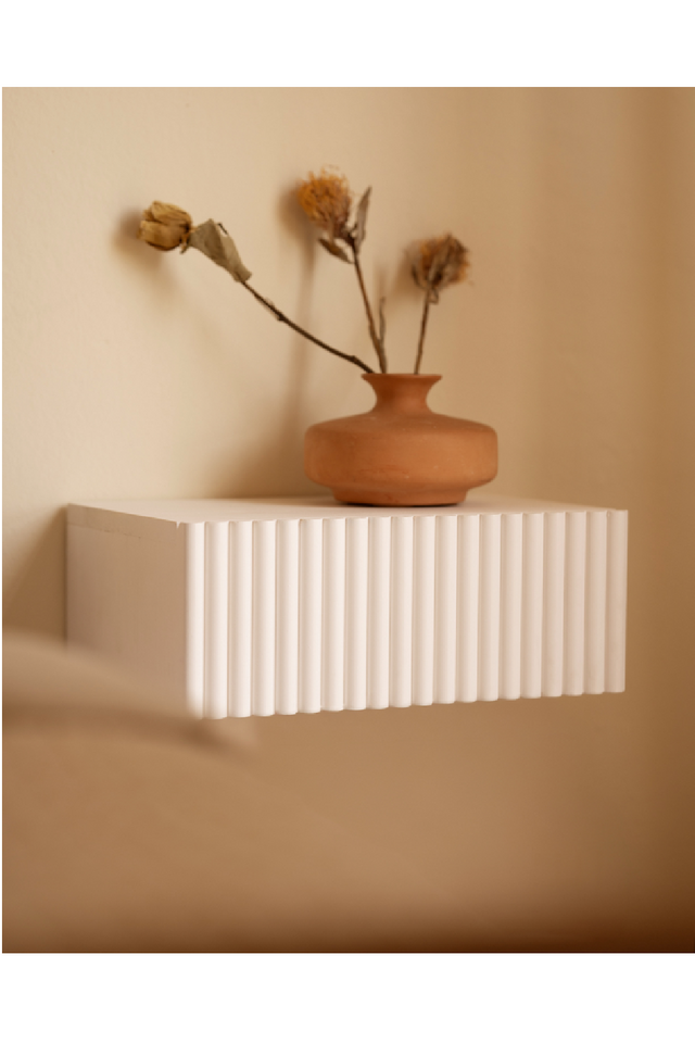 Fluted Floating Bedside Table | Decowood Bali | Oroa.com