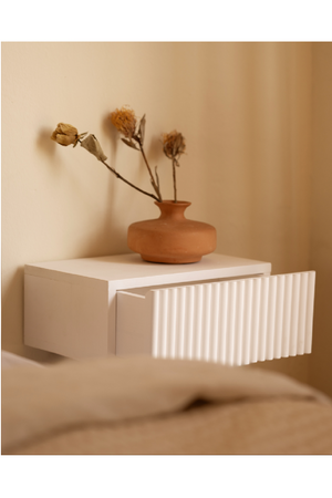 Fluted Floating Bedside Table | Decowood Bali | Oroa.com